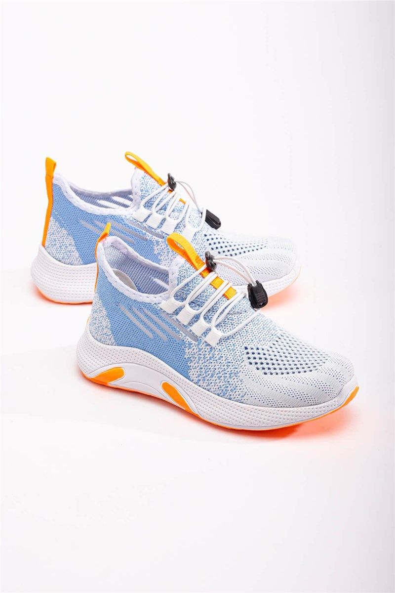 Children's sports shoes - White with Orange #370867