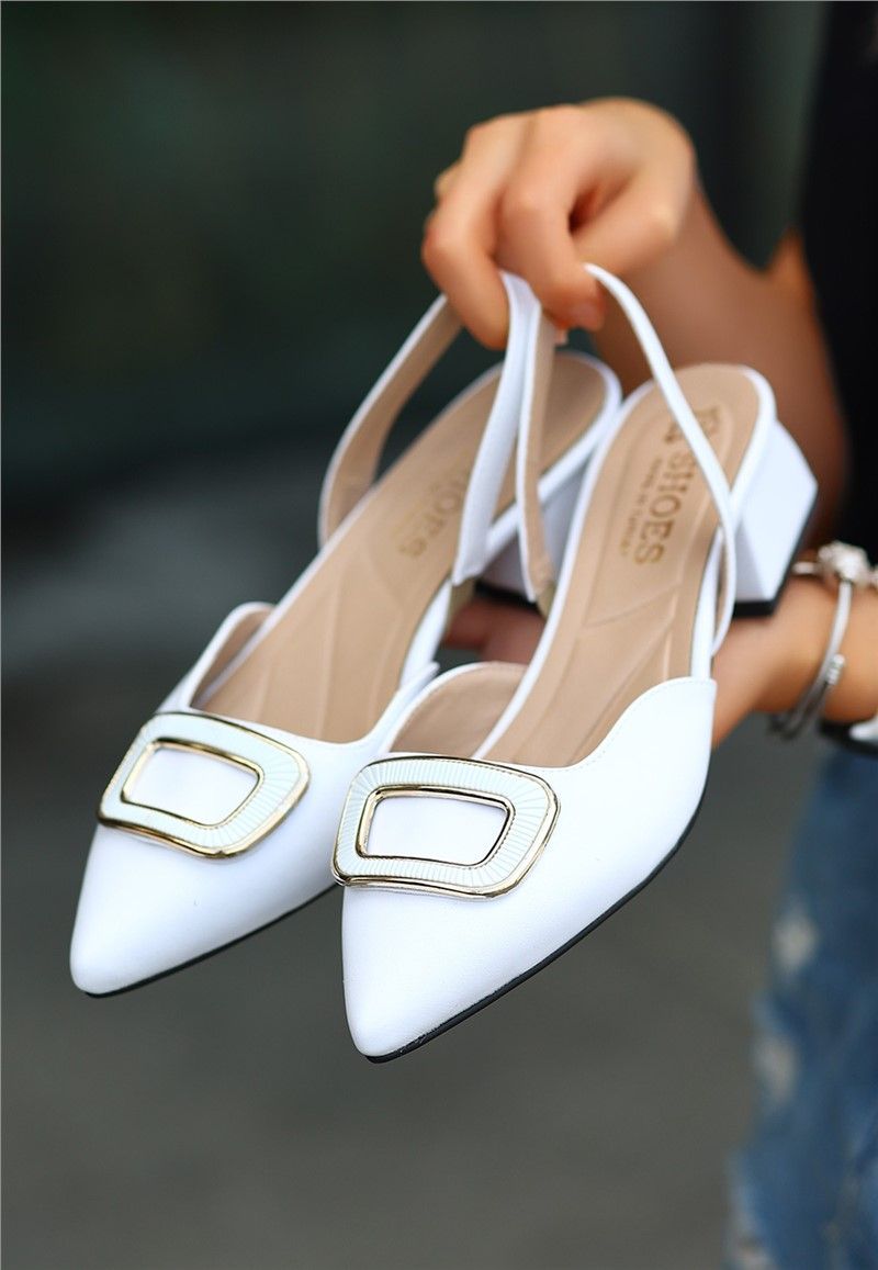Women's Ballerina Heels - White #383656