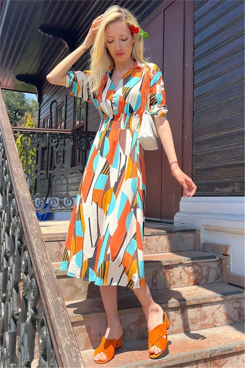 Women's Long Dress MG1515 - Multicolor #331802