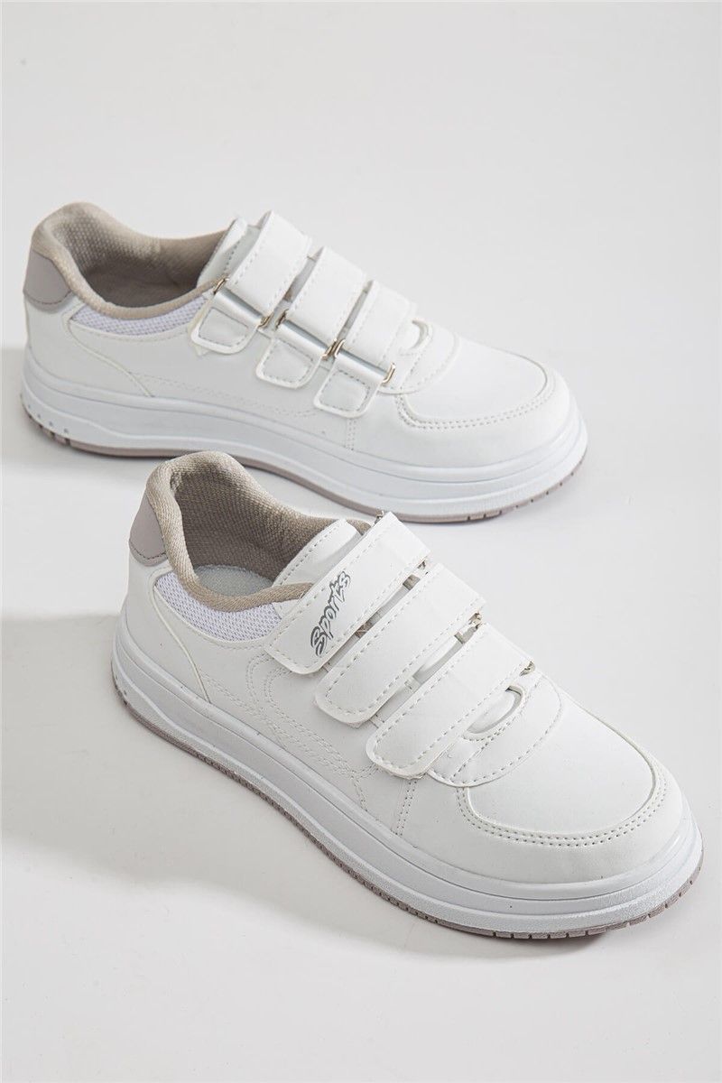 Scarpe con velcro per bambini - Bianco #366112