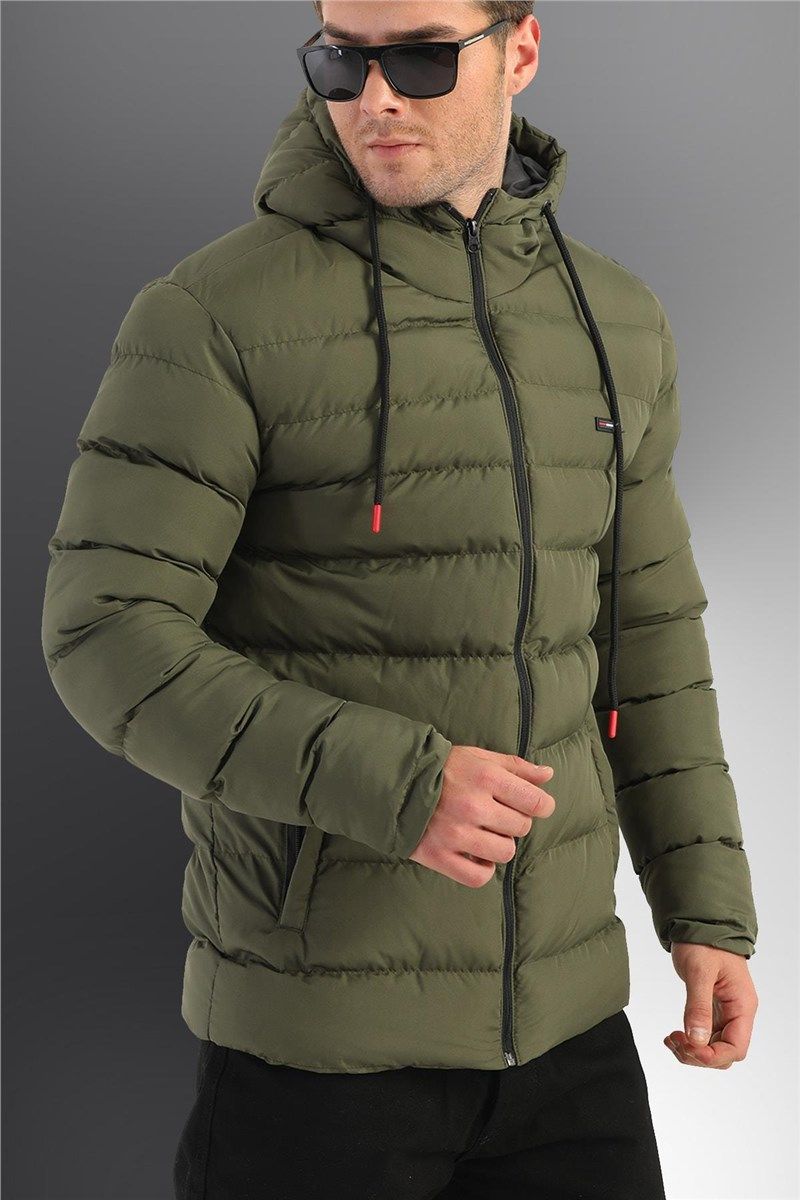 DM-190 férfi kapucnis dzseki - zöld #408304