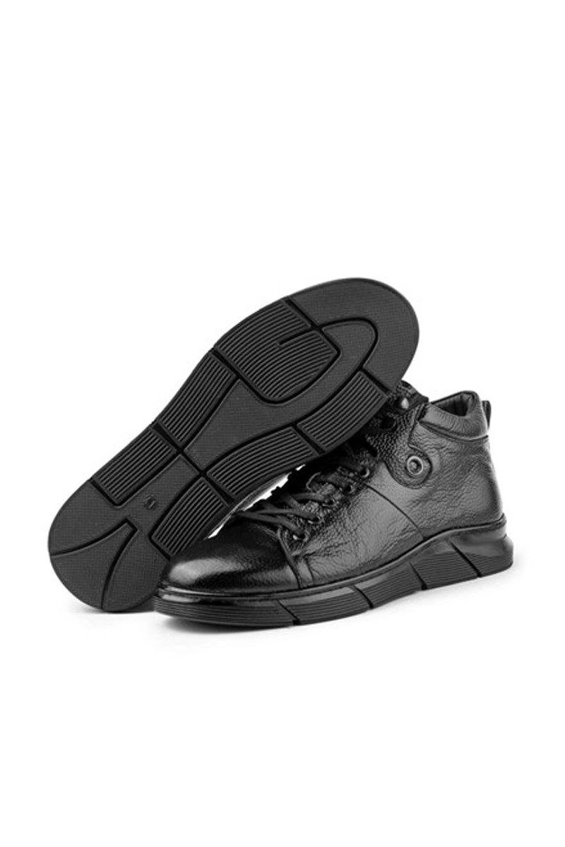 Ducavelli Men's Genuine Leather Boots - Black #363811