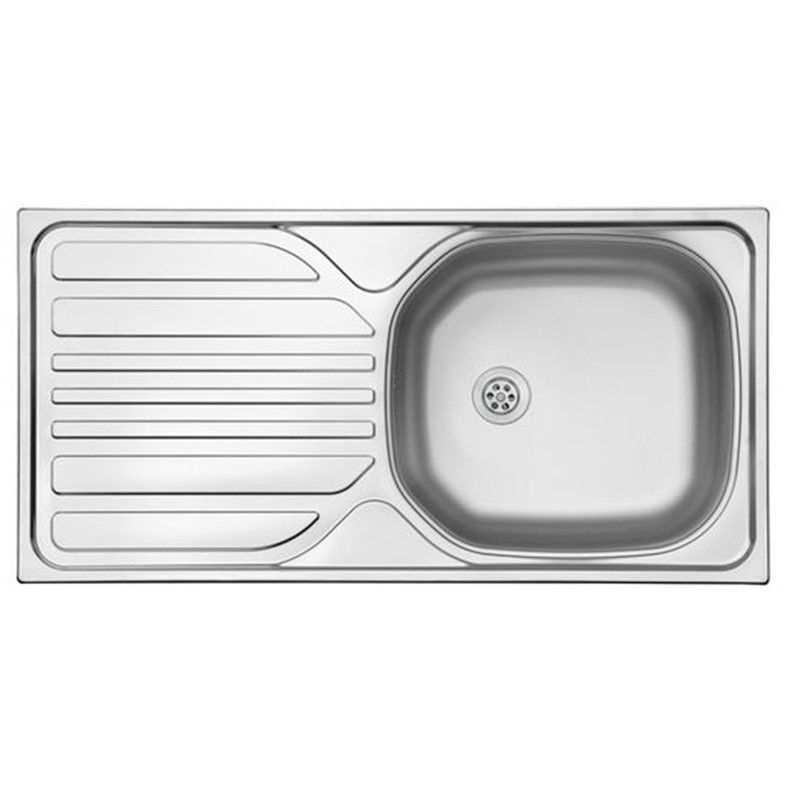 Ukinox Barton I2ML Countertop Steel Kitchen Sink 45cm - Inox #357001