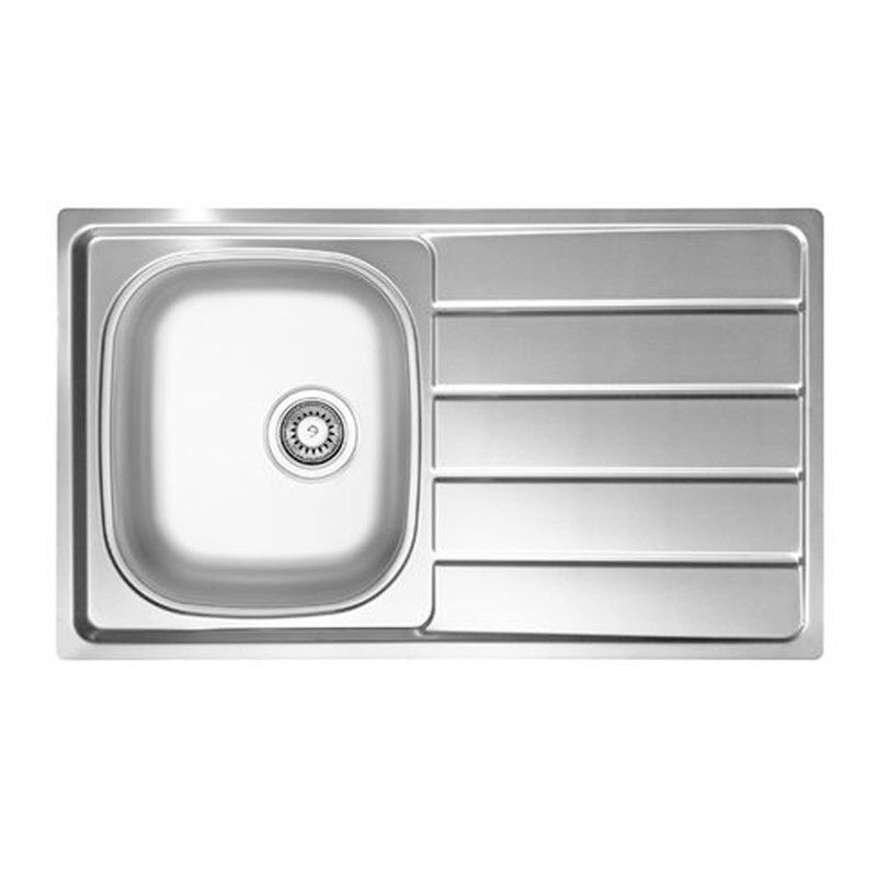 Ukinox Hs 86 I2LR.GT Stainless Steel Countertop Sink - Inox #356947