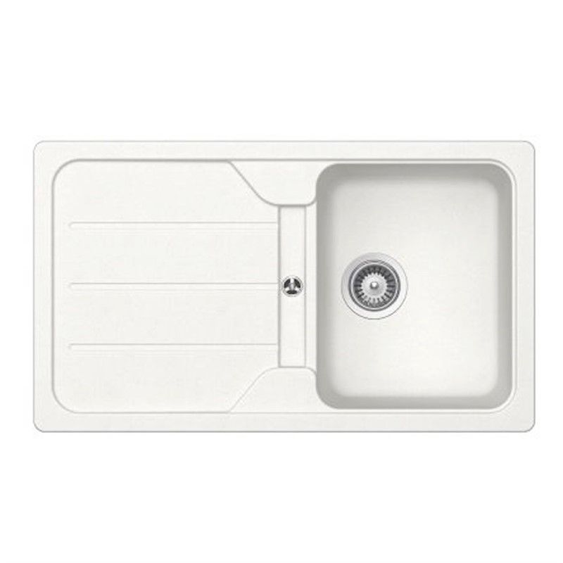 Ukinox Margareta D-100 Granite Kitchen Bathroom 45 cm - White #357118
