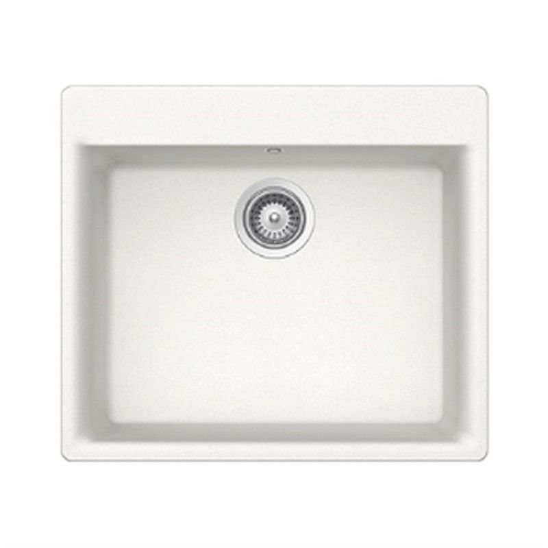 Ukinox Valante N-100 Granite Kitchen Sink 60 cm - White #357103