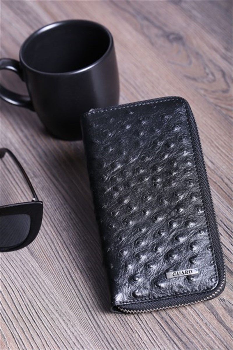 Men's Leather Wallet - Black #306212