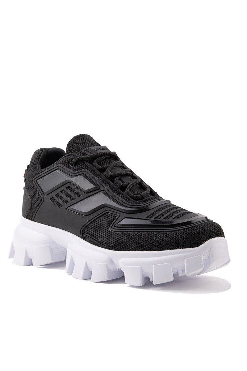 Unisex Casual Shoes - Black with White #324841