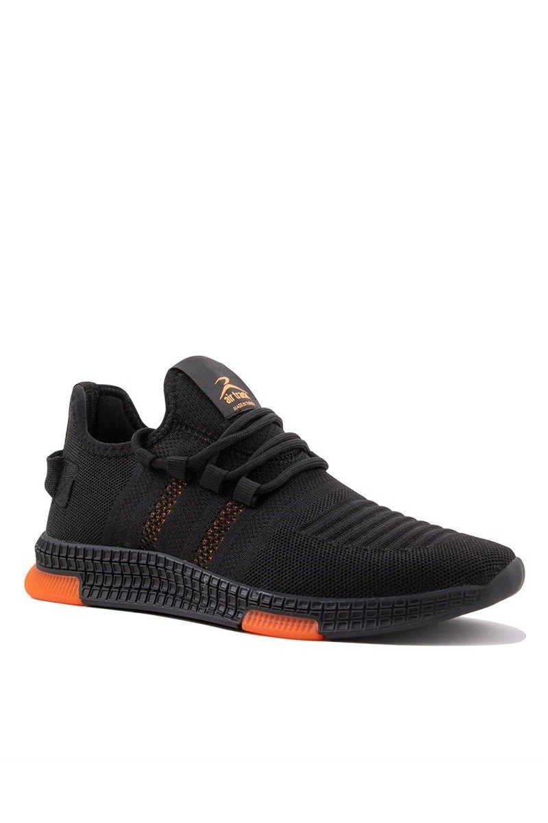Unisex sports shoes - Black with Orange #324847