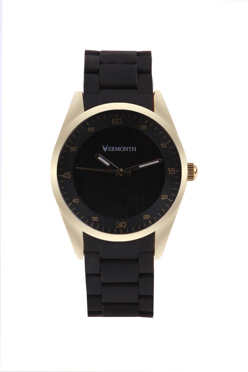 Vermonth Men's Watch - Black, Gold #Vr913-gb
