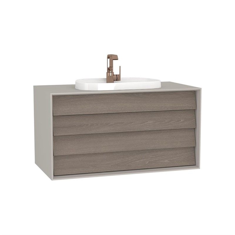 VitrA Frame Bathroom Base Cabinet 100cm - Oak #338856