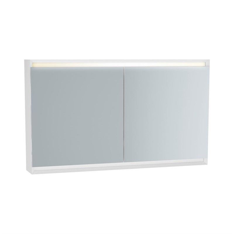VitrA Frame Led Cabinet Mirror 120 cm - Matte Soft White#338869