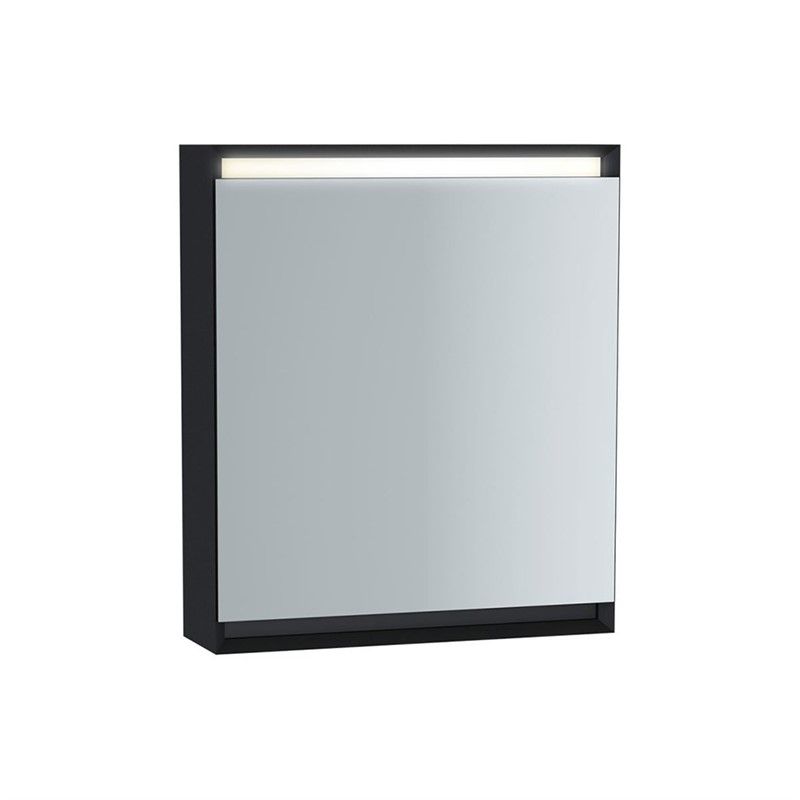 VitrA Frame Cabinet with LED mirror 60cm - Black #338861