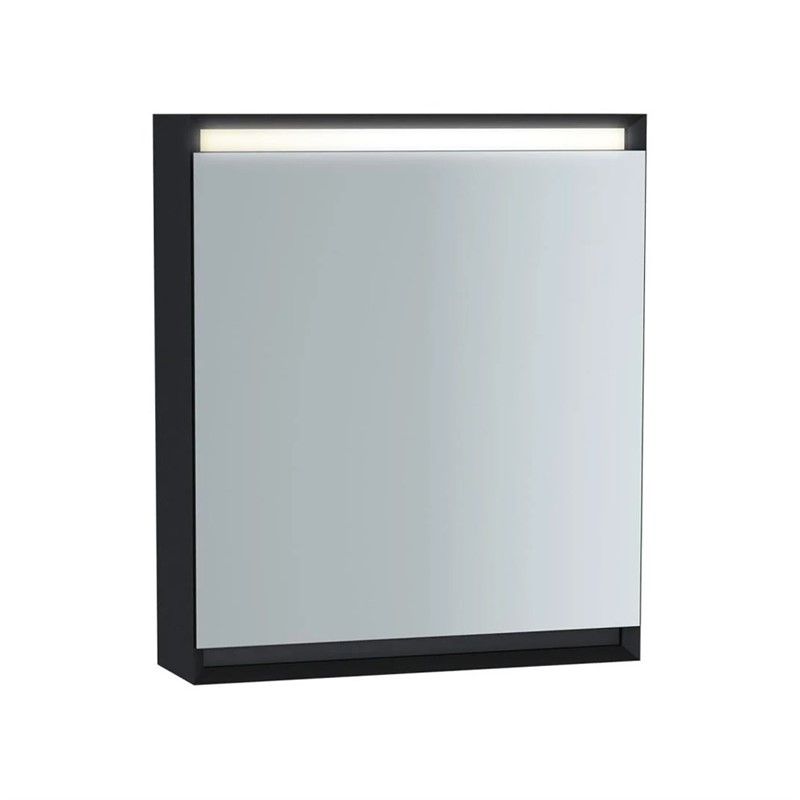 VitrA Frame  Right Opening Cupboard Mirror 60 cm - Matte Soft Black #352943
