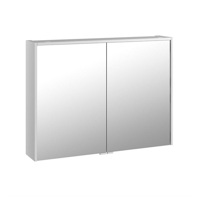VitrA Metropole Mirror with LED lighting and cabinet 80 cm - White #338900