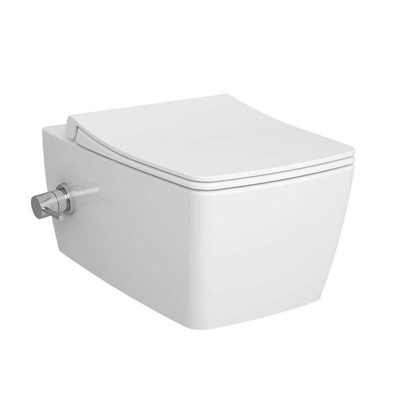 VitrA Metropole Wall Mounted Toilet with Thermostatic Intermediate Faucet - White #341193