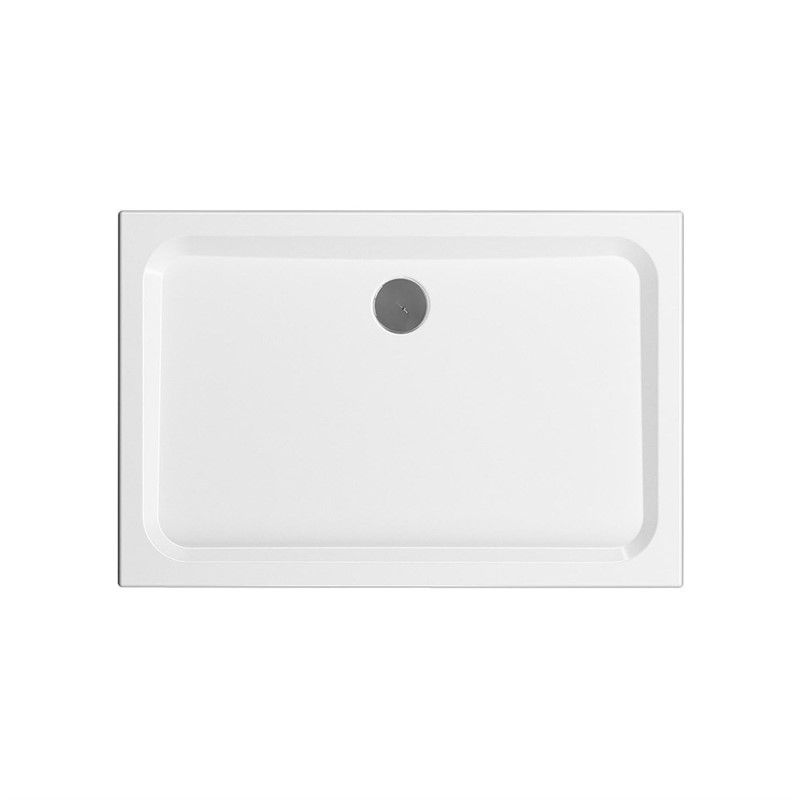 VitrA Optimum Neo Rectangular monobloc shower tray 110x80cm - White #341544