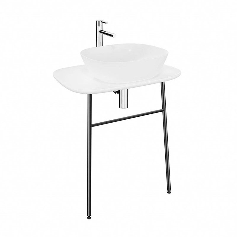 VitrA Plural Sink with ceramic top 70 cm - White #345112
