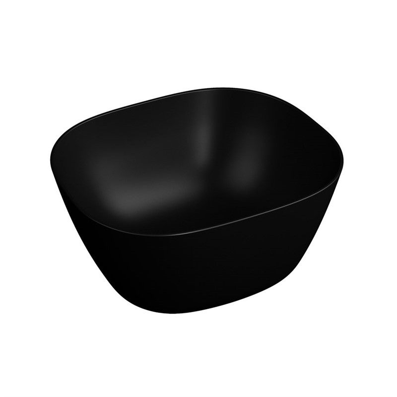 VitrA Plural Tall Bowl Washbasin 45 cm - Matt Black #340504