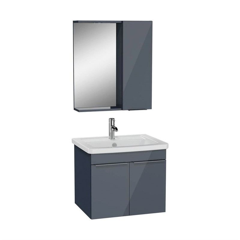 Vitra Quadrum Bathroom Cabinet 65cm - Anthracite #355255