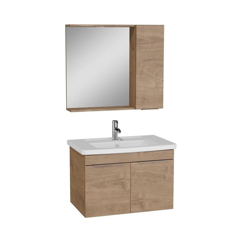Vitra Quadrum Bathroom Set 80 cm - Golden Oak #355257