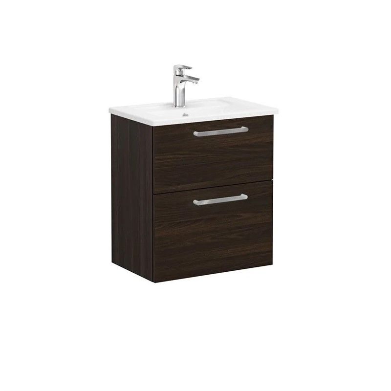 Vitra Root Base cabinet with sink 60 cm - Color Walnut #354643