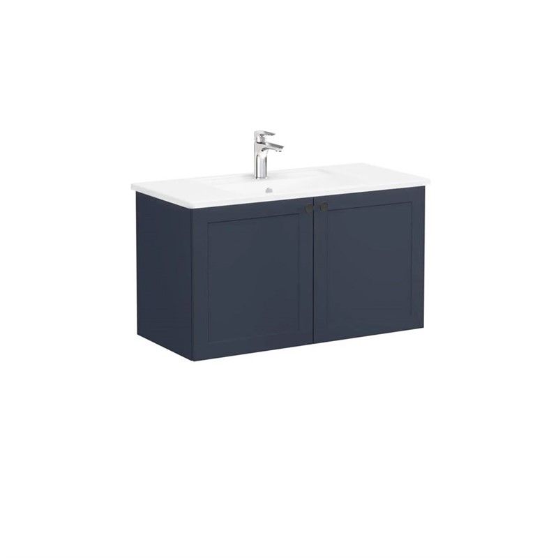 VitrA Root Classic Corner cabinet with sink 100cm - Dark blue #353846