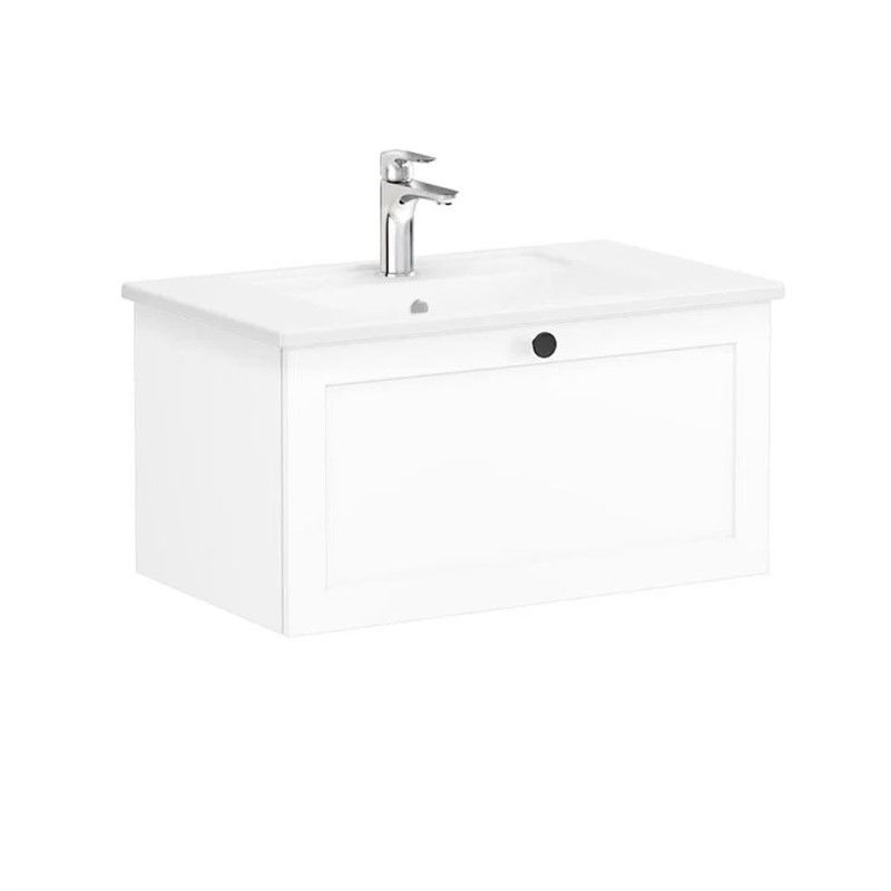 VitrA Root Classic Base cabinet with sink 80 cm - Matt white #353904