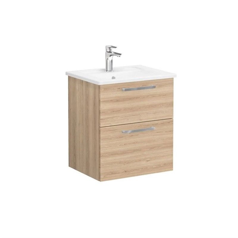Vitra Root Sink with cabinet with 2 drawers 60 cm - Oak #354892