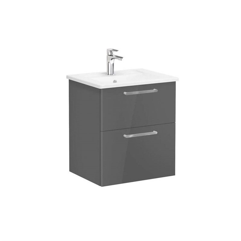 Vitra Root Cabinet with sink 60 cm - Glossy Anthracite #354887