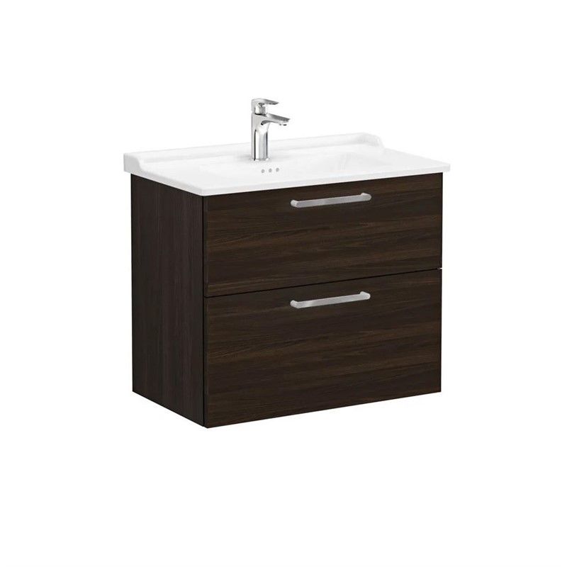 Vitra Root Base cabinet with sink 80 cm - Color Walnut #354943