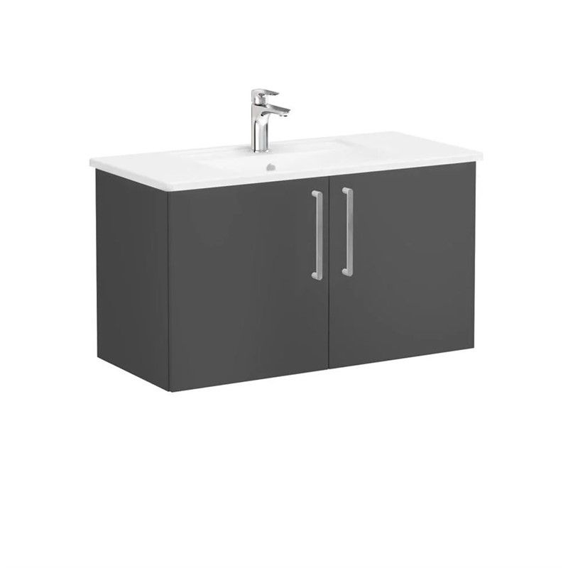 Vitra Root Cabinet with sink 100 cm - Matt gray #354740