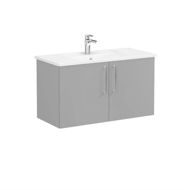 Vitra Root Base cabinet with sink 100 cm - Matt gray #354739