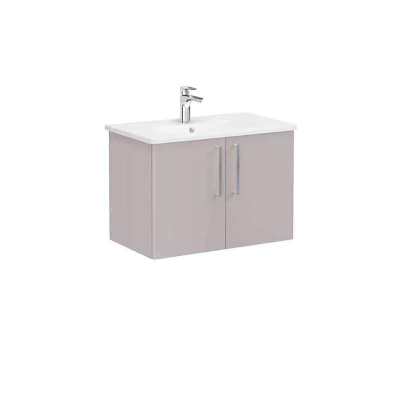 Vitra Root Washbasin Base Cabinet with Round Washbasin 80cm - Beige #354718