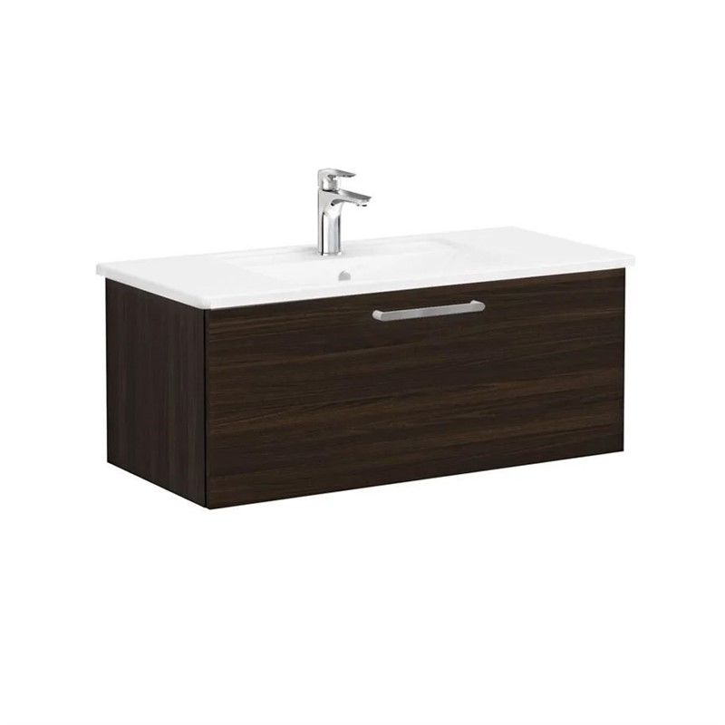 Vitra Root Base cabinet with sink and drawer 100cm - Walnut #354863