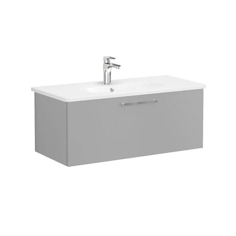 Vitra Root Base cabinet with sink 100 cm - Matt gray #354869