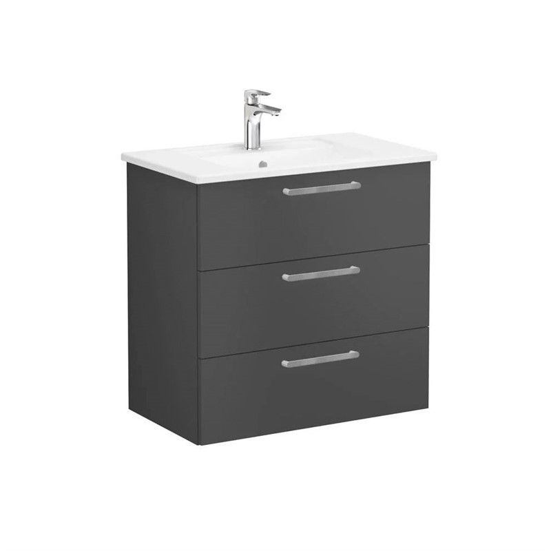 Vitra Root Cabinet with sink 80 cm - Dark gray #355010