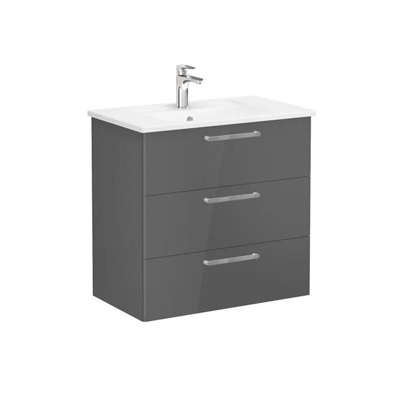Vitra Root Base cabinet with sink 80 cm - Anthracite #355007