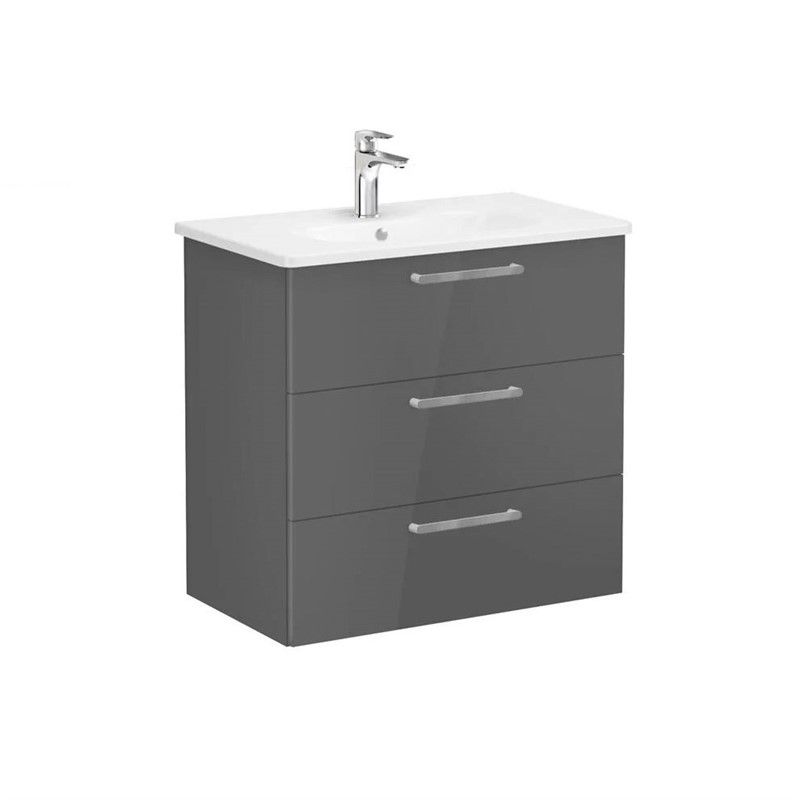Vitra Root Cabinet with sink 80 cm - Anthracite #355017
