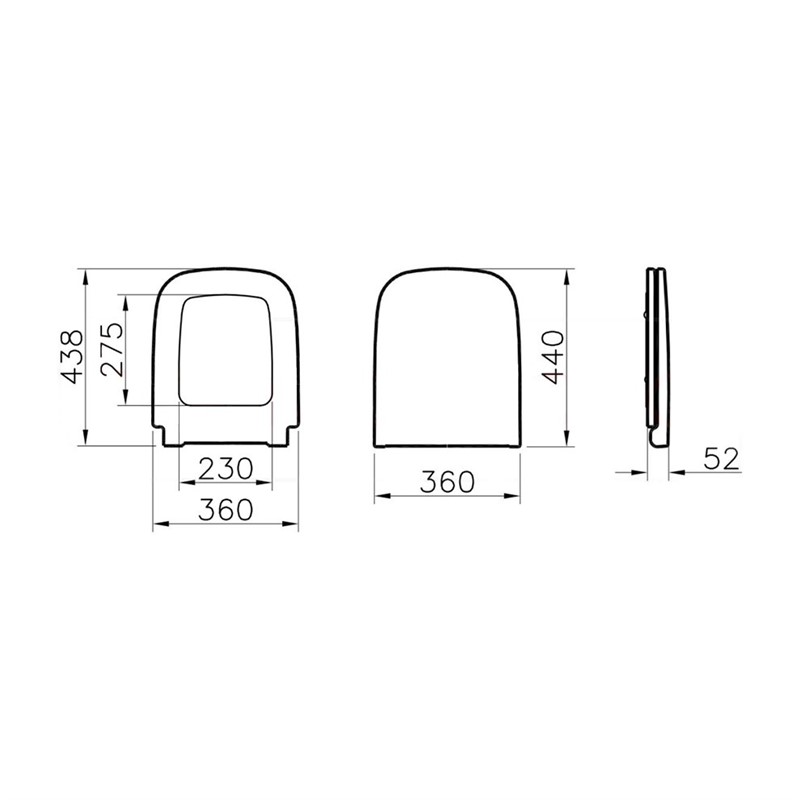 Euromart VitrA S20 Softclosing toilet seat White 340598