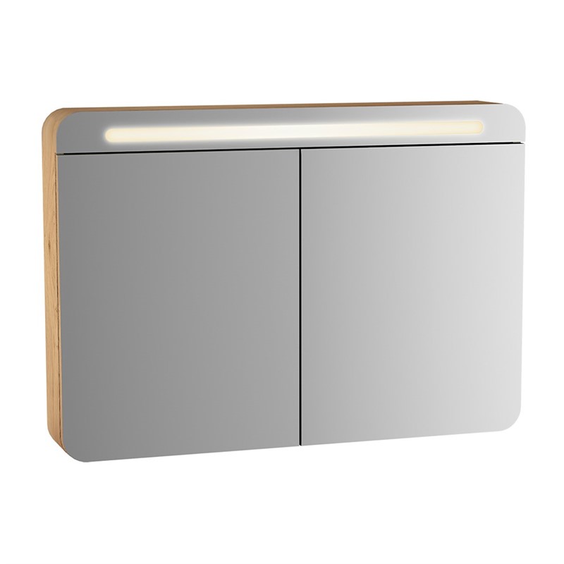 VitrA Sento LED Spiegelschrank 100 cm - Eiche #339101