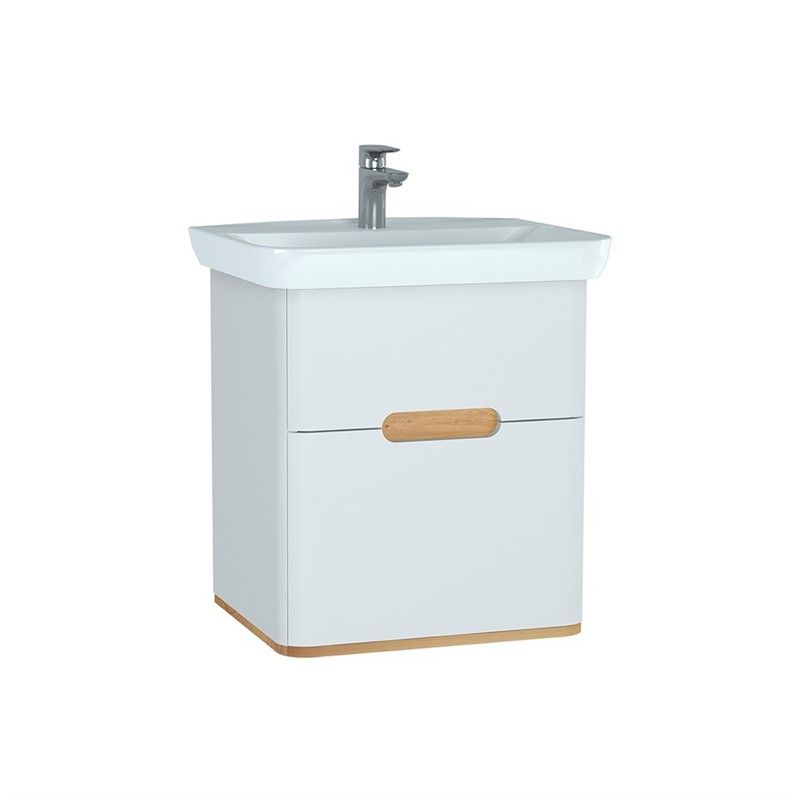 VitrA Sento Cabinet with sink 65 cm - Matt white #339063