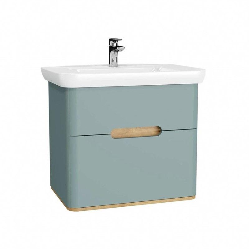 VitrA Sento Bathroom Cabinet 80 cm - Matte Green #345119