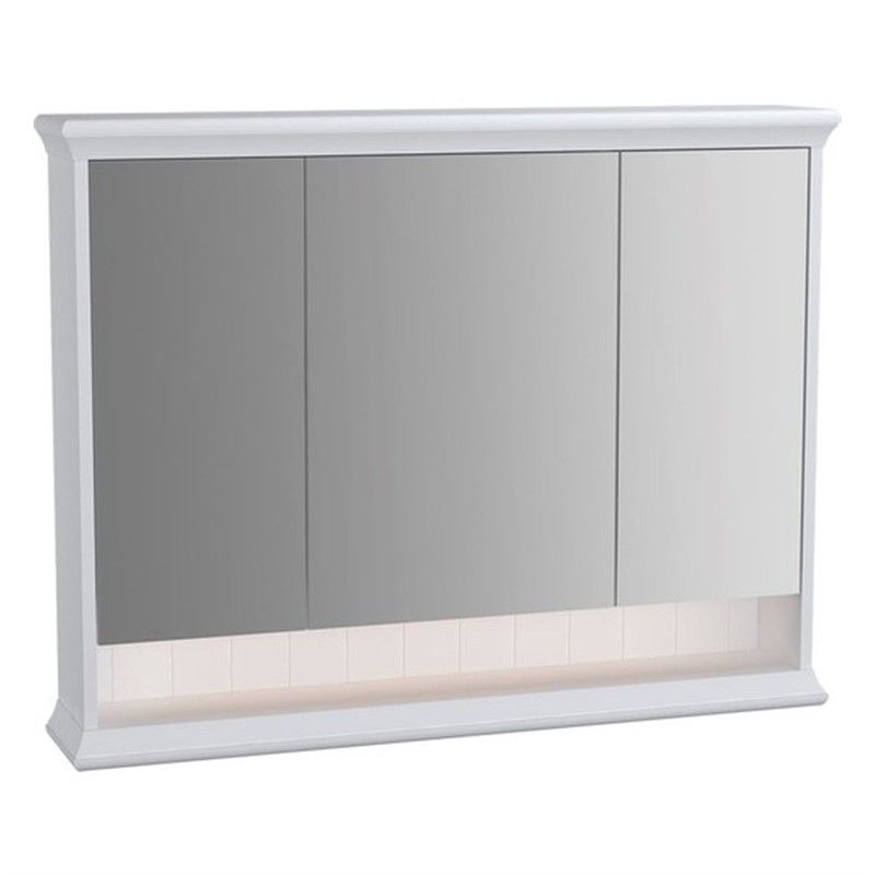 VitrA Valarte Mirror with cabinet 100 cm - Matte White #353352