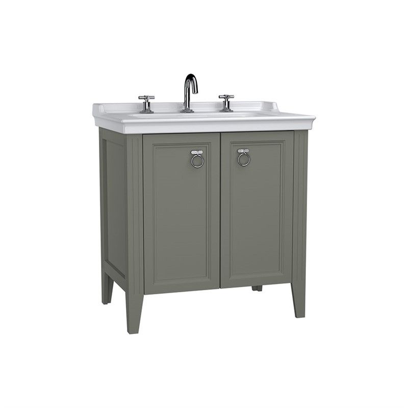 VitrA Valarte Cabinet with sink 80 cm - Matt gray #338932