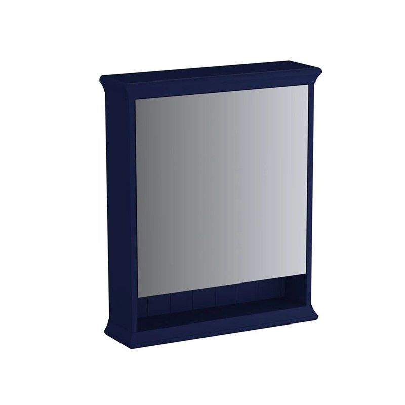 VitrA Valarte Neo Right Hand Opening Cabinet Mirror-Steel Blue-#353245
