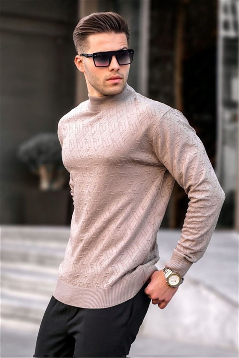 Men's Knitted Sweater 6301 - Mink #364608