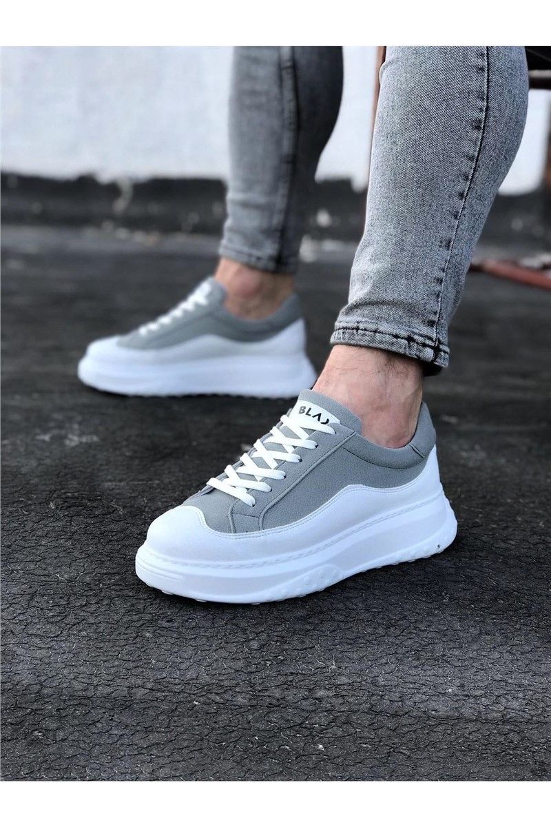Muške cipele WG507 - sivo-bijele #332281