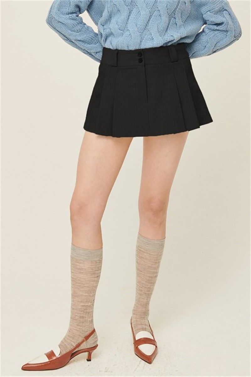 Women's pleated skirt - Black #328745