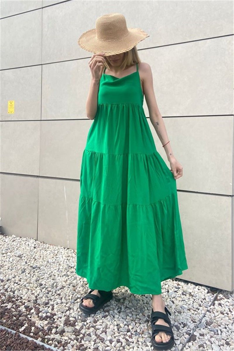 Women's long dress - Green #329316